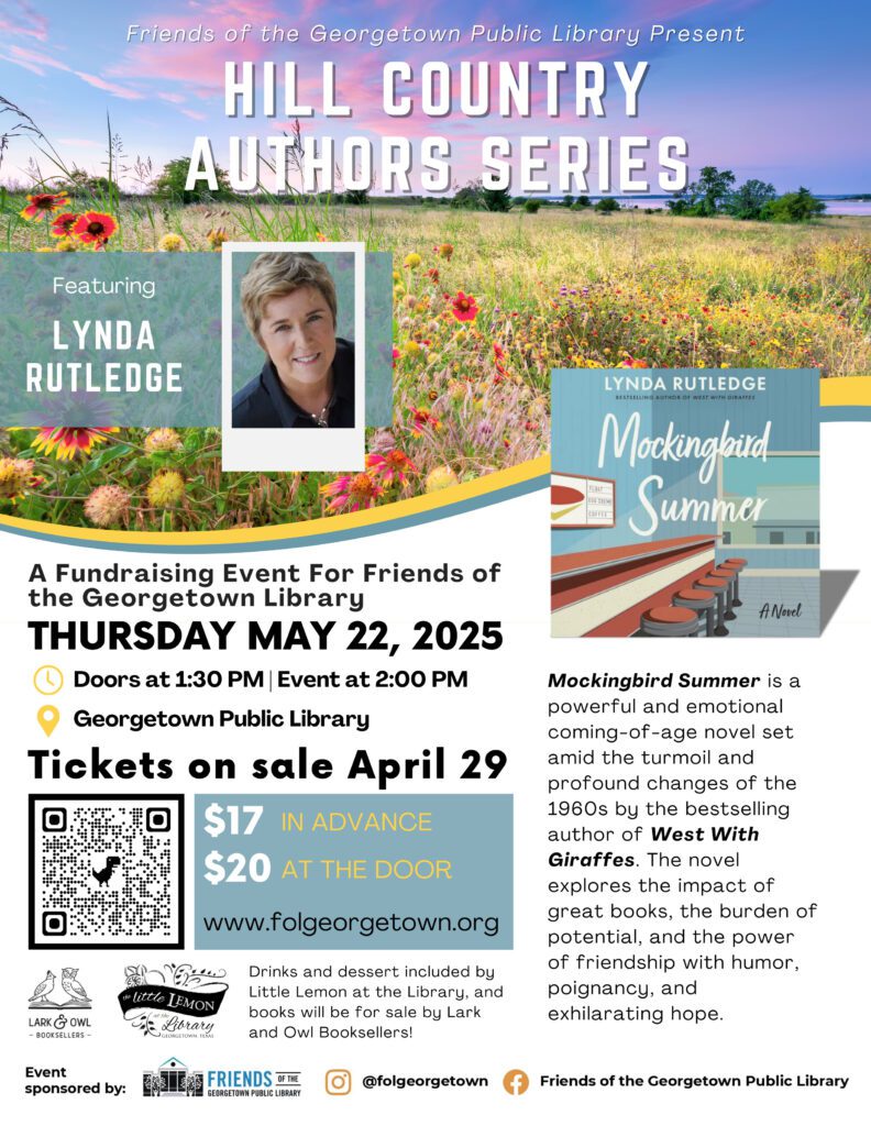 HCAS presents Lynda Rutledge - Friends of The Georgetown Public Library